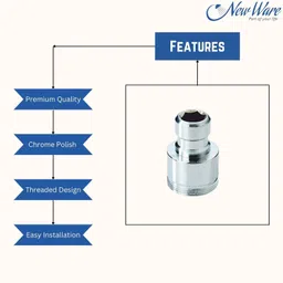 nalkaar Brass Washing Machine Nipple | Adapter | Connector Faucet Nozzle image 3