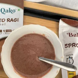 baby qako Sprouted Ragi Powder / No Preservatives | 100% Natural Ragi Flour for Baby's. Cereal image 3