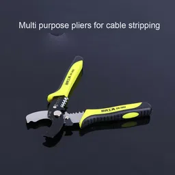 uptodatetools 8" Multi-purpose Manual Cable Stripping Pliers Wire Cutter CR-V Manual Crimper image 4