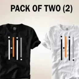 unik apparels Pack of 2 Men Printed Round Neck Polyester Multicolor T-Shirt-picture-11