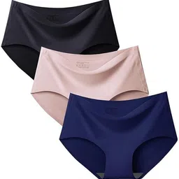 ganbatte Pack of 3 Women Hipster Multicolor Panty-picture-23