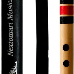 nextomart Musical Combo Flutes C Scale 6 Hole (14 Inch) & D Sharp 6 Hole (16 Inch) Bamboo Flute Bansuri with Flute Carry Bag Free Bamboo Flute image 4