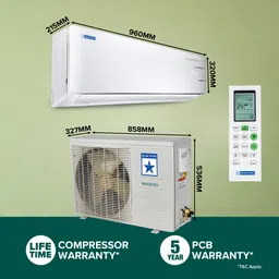 blue star 2025 Model 1.5 Ton 3 Star Split Inverter AC with Wi-fi Connect- White image 5