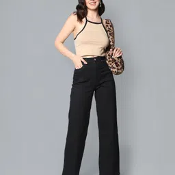 flying machine Women High Rise Black Jeans image 3