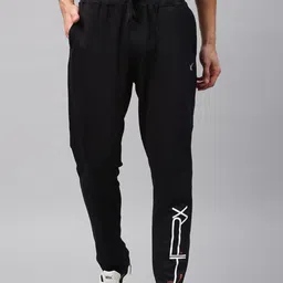 hrx by hrithik roshan Men Solid Black Track Pants-picture-10