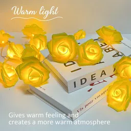 meneon 20 LEDs 4 m Yellow Steady Flower Rice Lights-picture-23