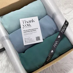 ayezahijab Solid Georgette Women Multicolor Scarf, Fancy Scarf, Stole image 1