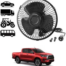 ccmm Black Compact Sleek Design 6inch/12V Car Interior High Airflow Fan-140 Car Interior Fan-picture-23