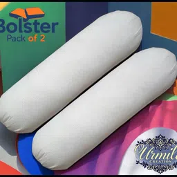 urmila creation Microfibre Bolster Pack of 2 Solid-picture-21