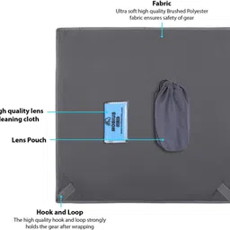MOBIUS D2 WRAPPO- DSLR PROTECTOR ,LENS CLEANING CLOTH, LENS POUCHCamera Bag image 3