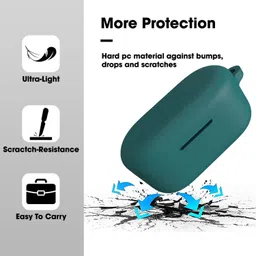 Geggal Silicone Velcro Earbuds Case For OnePlus Nord Buds 2R Silicone Case Cover image 5