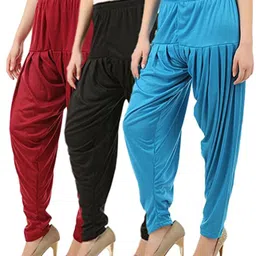 k m r Viscose Rayon Solid Patiala-picture-20