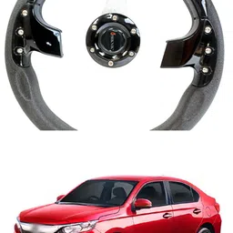 prtek Hand Stiched Steering Cover For Honda Amaze image 3