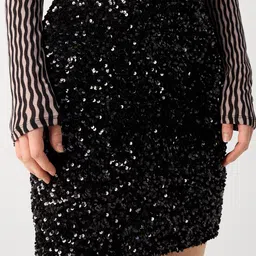 trendythreads Women Embellished Regular Black Skirt image 3