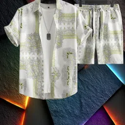 7starenterprise7 Men Night Suit Set Multicolor Printed image 1