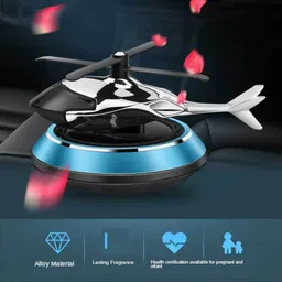 akhandvruti Car Air Aromatherapy Freshener Solar Helicopter Rotating Car Perfume Diffuser Car Air Purifier image 2