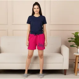 jocker Self Design Women Pink Boxer Shorts, Casual Shorts, Gym Shorts, Night Shorts, Regular Shorts, Sports Shorts image 3