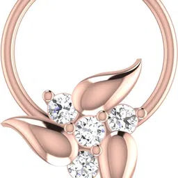 avsar Nitya 18kt Diamond Rose Gold Nose Wire-picture-14