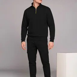 TRIPR Solid Men Winter Track Suit Solid Men Track Suit image 3