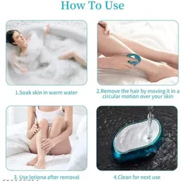 utmhub Women and Men Nano-crystalline Technology-Painless,Reusable Hair Eraser Stone, Men & Women image 3