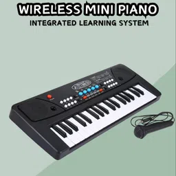 guggu (Piano Keyboard) Toy with 37 Key, Recording and Mic, Adapter for DC Power H206 (Piano Keyboard) Toy with 37 Key, Recording and Mic, Adapter for DC Power H206 Analog Portable Keyboard image 1