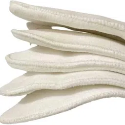 bouncing bliss Reusable -Washable Microfiber 5 layer White Inserts Liners - Babies-pack of 9 image 2