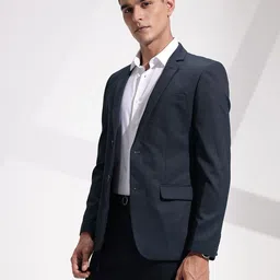 invictus Men Self Design Single Breasted Casual Blazer image 5