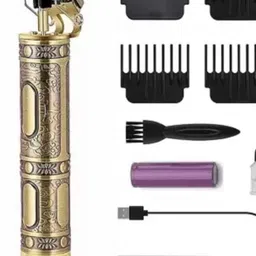 xyntac Professional Golden t99 Trimmer Haircut Grooming Kit Metal Body Rechargeable Yellow Pet Hair Trimmer image 2