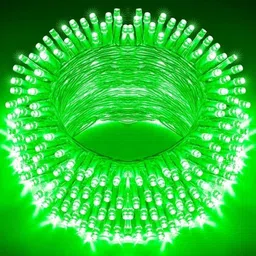 ap source 40 LEDs 12 m Green Steady Bulb Rice Lights image 1