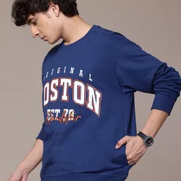 roadster Men Full Sleeve Printed Sweatshirt image 4