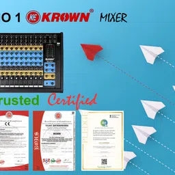 kekrown SM 120E Diamond Club Professional 12 Channel Mixing Sound Mixer Analog Mixer Digital Sound Mixer image 5