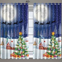 manvicreations 213 cm (7 ft) Door Polyester Room Darkening Curtain Single Curtain image 2