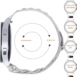 F5 SmartTech Galaxy Watch Strap for Watch5 Pro/5/4/3/Active2/Active (Milanese & Nylon) 22.86 mm Fabric Watch Strap image 4