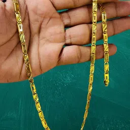 rkb sales 1gm gold plated High Quality Indian Polished chain “20” Inch for men Gold-plated Plated Alloy Chain-picture-27
