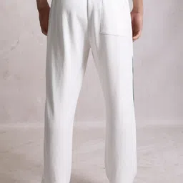 highlander Men Striped White Track Pants image 2