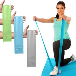 wiselife Professional Latex Resistance Thera Band (Set of 3) Resistance Band-picture-10