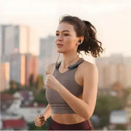 skm 48 Hours Playtime Bluetooth Wireless Neckband Headphones Earphone_N3 Bluetooth & Wired Headset image 2