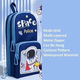 hanumant Space Police Collection 3D Space Police Astronaut Design Art EVA Pencil Box image 4