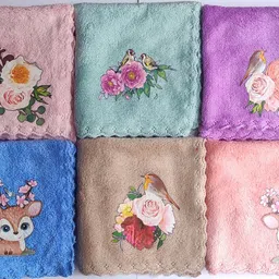 Swati enterprises Printing Hancky Face towel-6 ["Multicolor"] Handkerchief-image-7