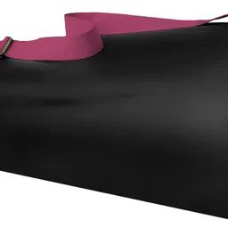 Black-Pink Dori Lock Exercise Mat Bag Cover ONLY with Broad Shoulder Strap-image-3