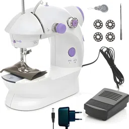 khodal Beginners Mini Sewing Machine with Light, 2 Speed, Foot Pedal for Home, Travel Electric Sewing Machine-picture-28