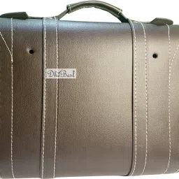 dhe best One-side Brown Leatherette Motorbike Saddlebag image 4
