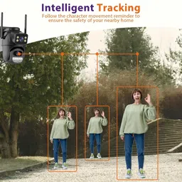 Okxmz HomeGuard CCTV HD WiFi Wireless Camera 360° PTZ Night Vision TwoWay Audio Security Camera image 5