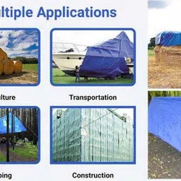 hous of commons TARPULINE 6X9 (TRANSPARENTYELLOW) Tent - For PREMIUM 90 GSM MULTILAYER UV RESISTANT PROTECT FROM WIND ,RAIN OR SUN LIGHT image 5