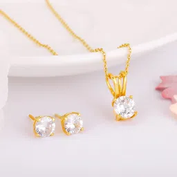 Sterling Silver Gold-plated Gold Jewel Set-image-57