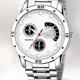 sabr Classic Silver Series Analog Watch - For Men ZD-QUARTZ-WHT01 image 1