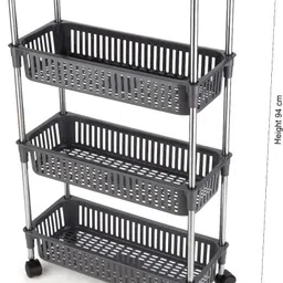 finner Plastic Kitchen Trolley image 3