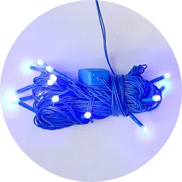 ap source 40 LEDs 12 m Blue Steady Bulb Rice Lights image 2