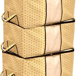 CHAMPARAN Non Woven Underbed Storage Bag, Extra Large Set of 3 Pcs, Cotton Laundry Bag-image-43