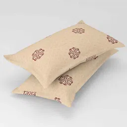 florida Cream Floral 144 TC Cotton King Sized Bedsheet Bedsheet 2 Pillow Prime Collection image 3